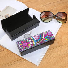 Load image into Gallery viewer, DIY Diamond Pinting Leather Eye Glasses Storage Box Sunglasses Organizer
