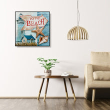 Load image into Gallery viewer, Beach 30*30CM(Canvas) Full Round Drill Diamond Painting