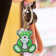 Load image into Gallery viewer, 5pcs DIY Full Drill Special Shaped Diamond Painting Bear Keychain Ornaments