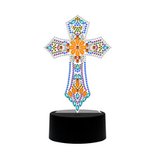 Load image into Gallery viewer, DIY Special Shaped Diamond Painting Cross LED Light Cross Stitch Embroidery