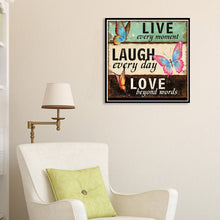 Load image into Gallery viewer, Letter Butterfly 30*30CM(Canvas) Full Round Drill Diamond Painting