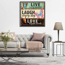 Load image into Gallery viewer, Letter Butterfly 30*30CM(Canvas) Full Round Drill Diamond Painting