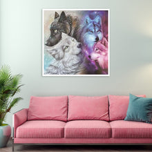 Load image into Gallery viewer, Wolves 30*30CM(Canvas) Full Round Drill Diamond Painting