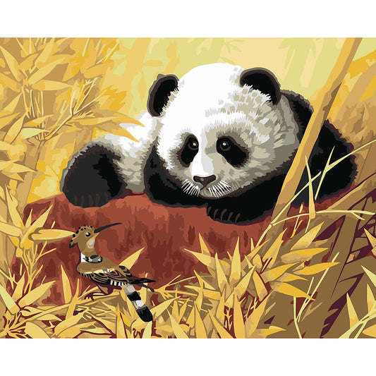 Panda 40*30CM(Canvas) Full Round Drill Diamond Painting