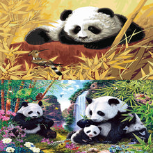 Load image into Gallery viewer, Panda 40*30CM(Canvas) Full Round Drill Diamond Painting