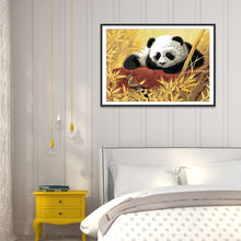Load image into Gallery viewer, Panda 40*30CM(Canvas) Full Round Drill Diamond Painting