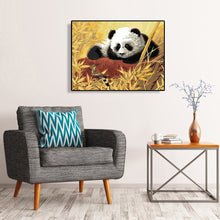 Load image into Gallery viewer, Panda 40*30CM(Canvas) Full Round Drill Diamond Painting