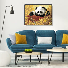Load image into Gallery viewer, Panda 40*30CM(Canvas) Full Round Drill Diamond Painting