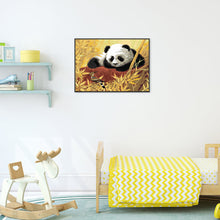 Load image into Gallery viewer, Panda 40*30CM(Canvas) Full Round Drill Diamond Painting