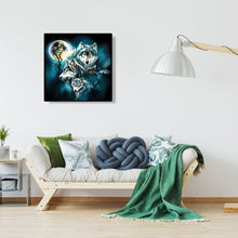 Load image into Gallery viewer, Night Wolves 30*30CM(Canvas) Full Round Drill Diamond Painting