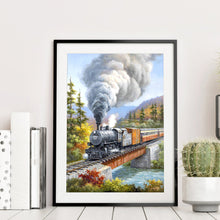 Load image into Gallery viewer, Train 30*40CM(Canvas) Full Round Drill Diamond Painting