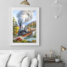 Load image into Gallery viewer, Train 30*40CM(Canvas) Full Round Drill Diamond Painting