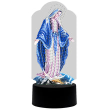 Load image into Gallery viewer, DIY Diamond Painting LED Light Goddess Religion Embroidery Night Lamp Decor