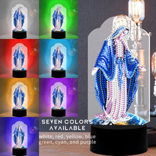 Load image into Gallery viewer, DIY Diamond Painting LED Light Goddess Religion Embroidery Night Lamp Decor