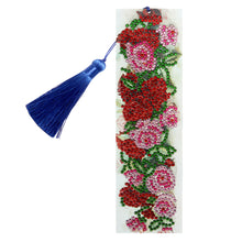 Load image into Gallery viewer, DIY Special Shape Diamond Painting Leather Rose Bookmark Tassel Embroidery