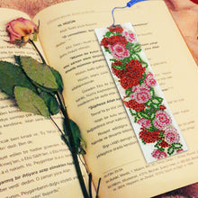 Load image into Gallery viewer, DIY Special Shape Diamond Painting Leather Rose Bookmark Tassel Embroidery