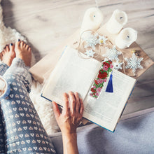 Load image into Gallery viewer, DIY Special Shape Diamond Painting Leather Rose Bookmark Tassel Embroidery