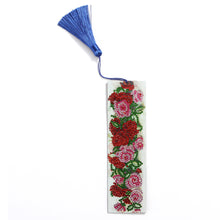 Load image into Gallery viewer, DIY Special Shape Diamond Painting Leather Rose Bookmark Tassel Embroidery