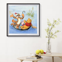 Load image into Gallery viewer, Happy Bear 30*30CM(Canvas)-Full Round Drill Diamond Painting