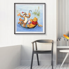 Load image into Gallery viewer, Happy Bear 30*30CM(Canvas)-Full Round Drill Diamond Painting