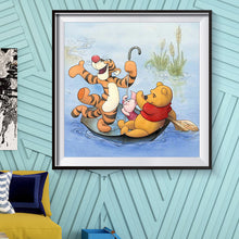 Load image into Gallery viewer, Happy Bear 30*30CM(Canvas)-Full Round Drill Diamond Painting
