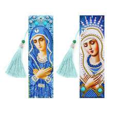 Load image into Gallery viewer, 2x 5D DIY Diamond Painting Leather Bookmarks Goddess Embroidery Page-Marker