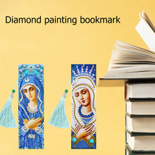 Load image into Gallery viewer, 2x 5D DIY Diamond Painting Leather Bookmarks Goddess Embroidery Page-Marker