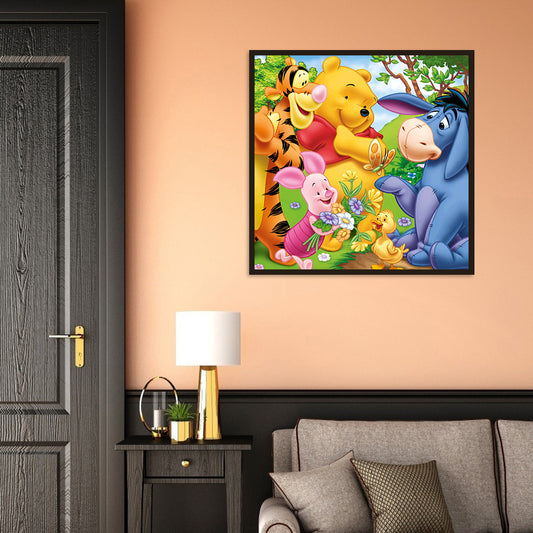 Cute Bear 30*30CM(Canvas)-Full Round Drill Diamond Painting