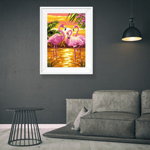 Load image into Gallery viewer, Pink Bird 30*40CM(Canvas) Full Round Drill Diamond Painting