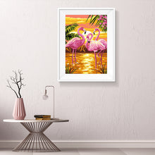 Load image into Gallery viewer, Pink Bird 30*40CM(Canvas) Full Round Drill Diamond Painting