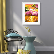 Load image into Gallery viewer, Pink Bird 30*40CM(Canvas) Full Round Drill Diamond Painting