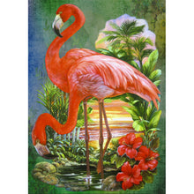 Load image into Gallery viewer, Pink Bird 30*40CM(Canvas) Full Round Drill Diamond Painting