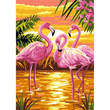 Load image into Gallery viewer, Pink Bird 30*40CM(Canvas) Full Round Drill Diamond Painting