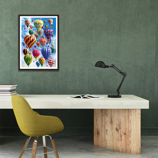 Hot Air Balloon 30*40CM(Canvas) Full Round Drill Diamond Painting