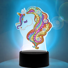 Load image into Gallery viewer, DIY Diamond Painting LED Light Horse Embroidery Night Lamp Needlework Decor