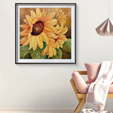 Load image into Gallery viewer, Sunflower 30*30CM(Canvas) Full Round Drill Diamond Painting