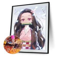 Load image into Gallery viewer, Pretty Girl 40*30CM(Canvas)-Full Round Drill Diamond Painting