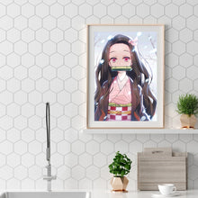 Load image into Gallery viewer, Pretty Girl 40*30CM(Canvas)-Full Round Drill Diamond Painting