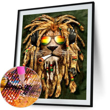 Load image into Gallery viewer, Lion 30*40CM(Canvas) Full Round Drill Diamond Painting