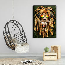 Load image into Gallery viewer, Lion 30*40CM(Canvas) Full Round Drill Diamond Painting