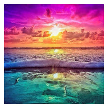 Load image into Gallery viewer, Sunset Seaside 30*30CM(Canvas) Full Round Drill Diamond Painting