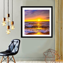 Load image into Gallery viewer, Sunset Seaside 30*30CM(Canvas) Full Round Drill Diamond Painting