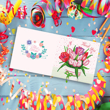 Load image into Gallery viewer, 12x DIY Diamond Painting Greeting Cards Birthday Thanks Embroidery Postcard