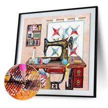 Load image into Gallery viewer, Sewing Machine 30*30CM(Canvas) Full Round Drill Diamond Painting