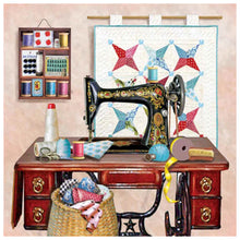 Load image into Gallery viewer, Sewing Machine 30*30CM(Canvas) Full Round Drill Diamond Painting