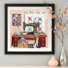 Load image into Gallery viewer, Sewing Machine 30*30CM(Canvas) Full Round Drill Diamond Painting