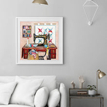 Load image into Gallery viewer, Sewing Machine 30*30CM(Canvas) Full Round Drill Diamond Painting