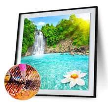 Load image into Gallery viewer, Waterfalls Scenery 30*30CM(Canvas) Full Round Drill Diamond Painting