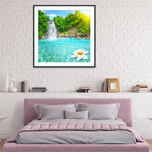 Load image into Gallery viewer, Waterfalls Scenery 30*30CM(Canvas) Full Round Drill Diamond Painting
