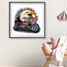 Load image into Gallery viewer, Motorcycle Eagle 30*30CM(Canvas) Special Shaped Drill Diamond Painting